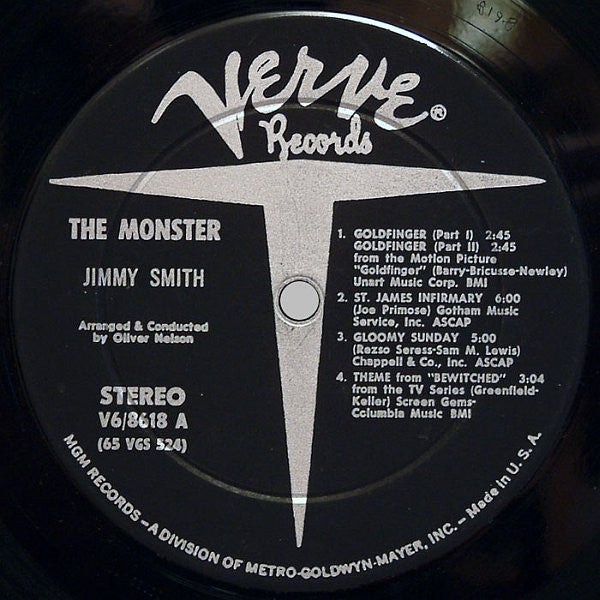 The Incredible Jimmy Smith* : Monster (LP, Album)