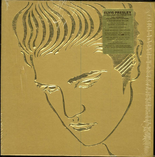 Elvis Presley : A Golden Celebration (6xCass, Mono, Dol + Box, Comp, Num)