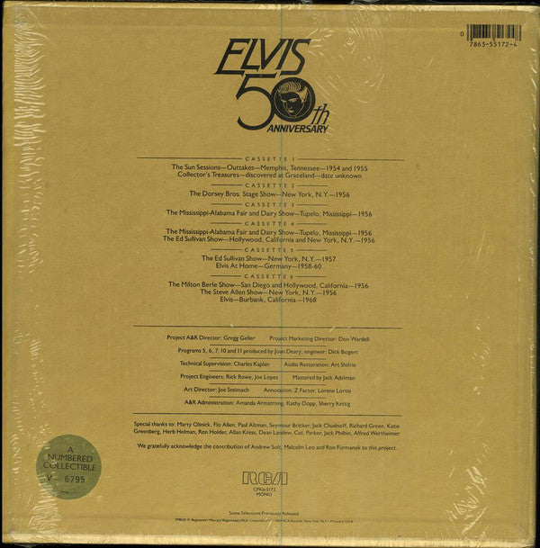 Elvis Presley : A Golden Celebration (6xCass, Mono, Dol + Box, Comp, Num)