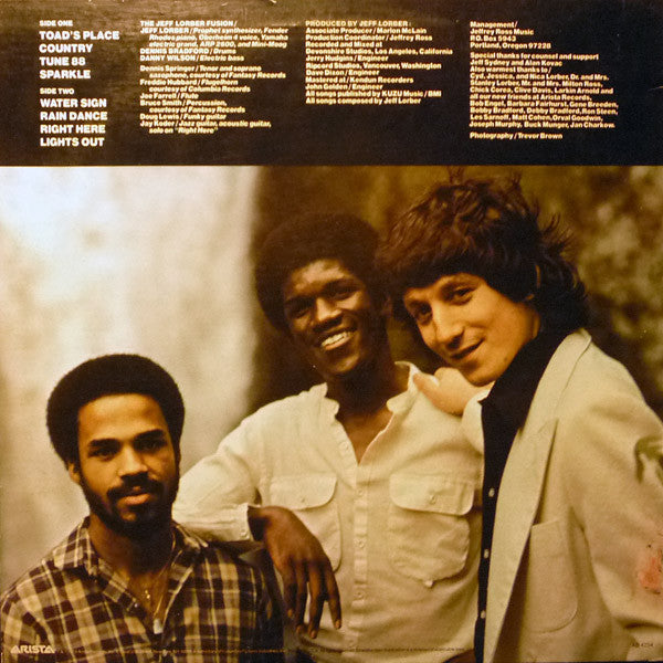 The Jeff Lorber Fusion : Water Sign (LP, Album, Ter)