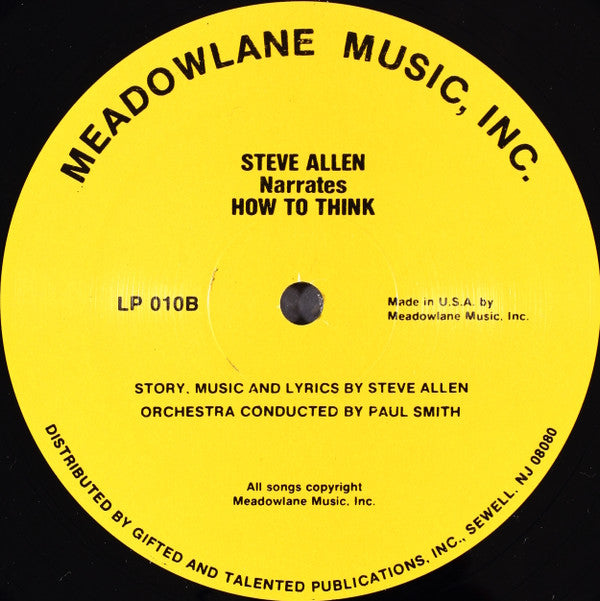 Steve Allen (3) : How To Think (LP, RE)