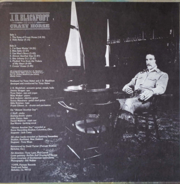 J. D. Blackfoot : The Song Of Crazy Horse (LP, Album, Ind)