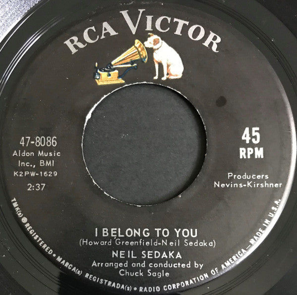 Neil Sedaka : Next Door To An Angel (7", Single, Roc)
