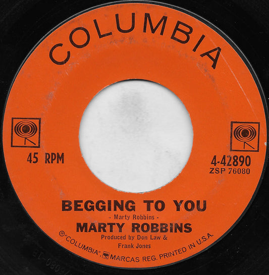 Marty Robbins : Begging To You / Over High Mountain (7", Single, Hol)