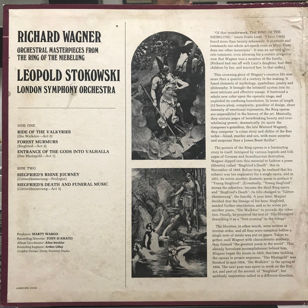Stokowski* / Wagner*, London Symphony Orchestra : Orchestral Masterpieces From The Ring Of The Niebelung (LP, Gat)