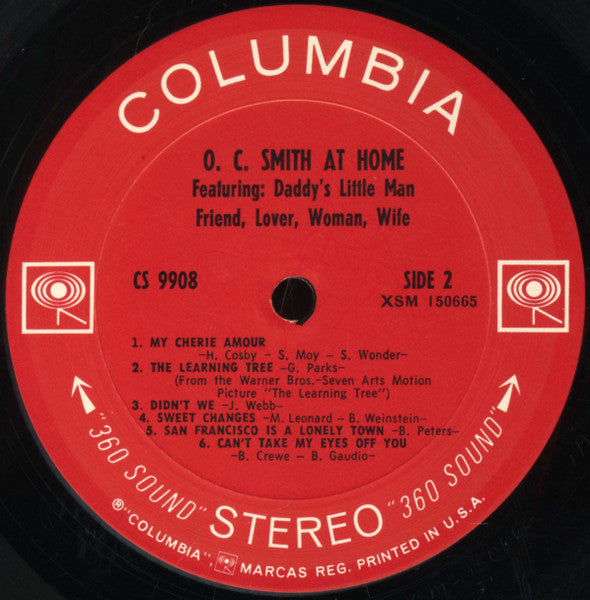 O.C. Smith* : O.C. Smith At Home (LP, Album, Pit)