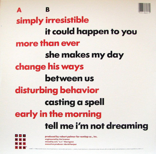 Robert Palmer : Heavy Nova (LP, Album, ARC)