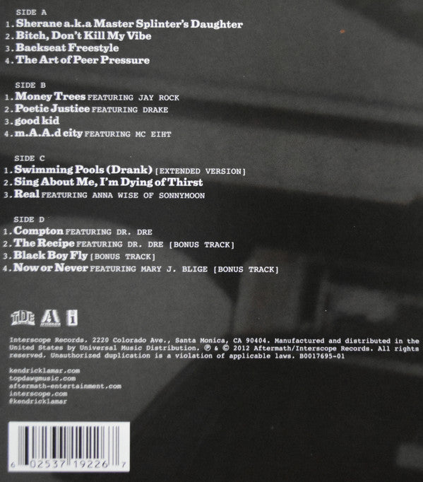 Kendrick Lamar : Good Kid, M.A.A.D City (2xLP, Album, Dlx, Ltd, RE, Cle)