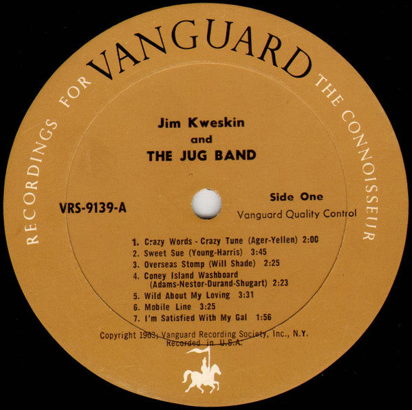 Jim Kweskin & The Jug Band : Jim Kweskin And The Jug Band (LP, Album, Mono, RE)