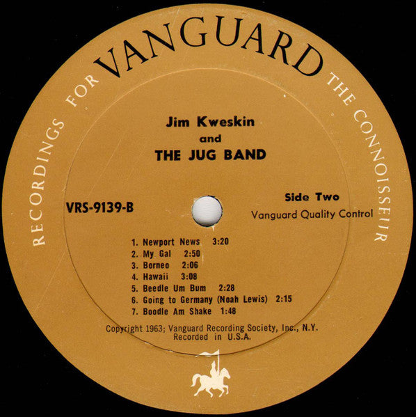 Jim Kweskin & The Jug Band : Jim Kweskin And The Jug Band (LP, Album, Mono, RE)