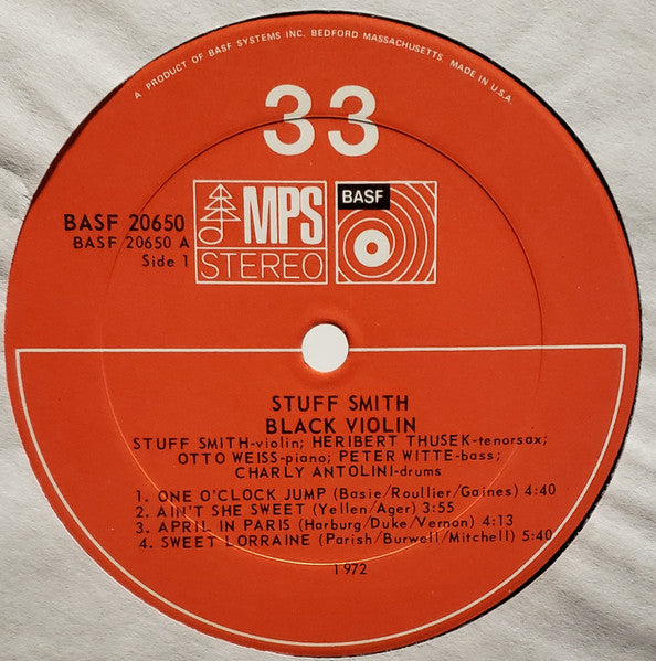 Stuff Smith : Black Violin (LP, Album)