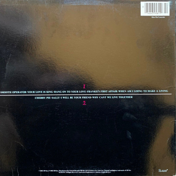 Sade : Diamond Life (LP, Album, RP, Pit)