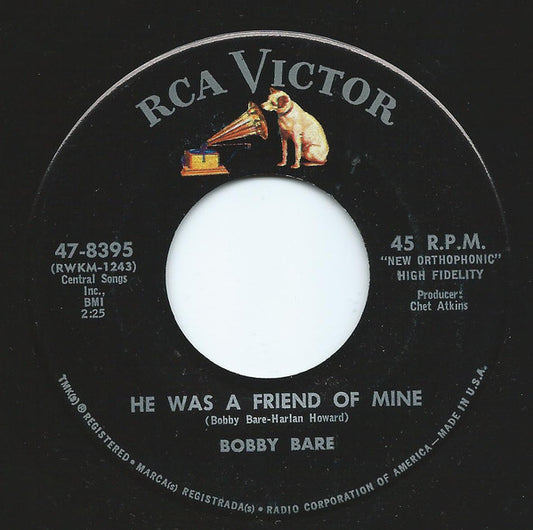 Bobby Bare : He Was A Friend Of Mine (7", Hol)