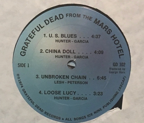 Grateful Dead* : From The Mars Hotel (LP, Album, Ter)