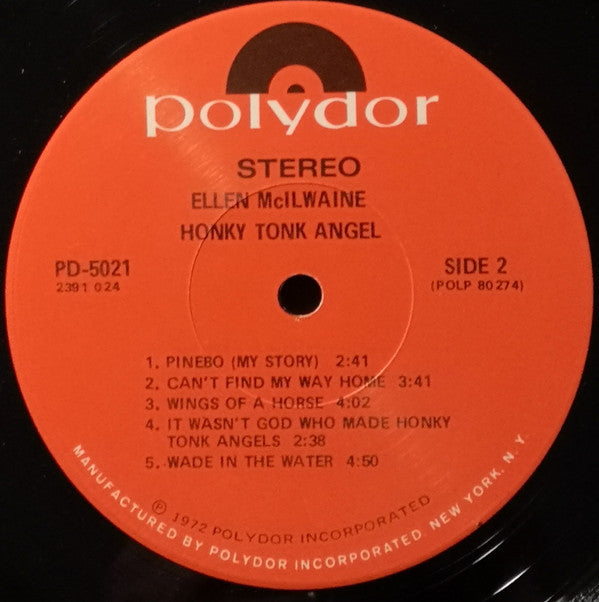 Ellen McIlwaine : Honky Tonk Angel (LP, Album, Scr)