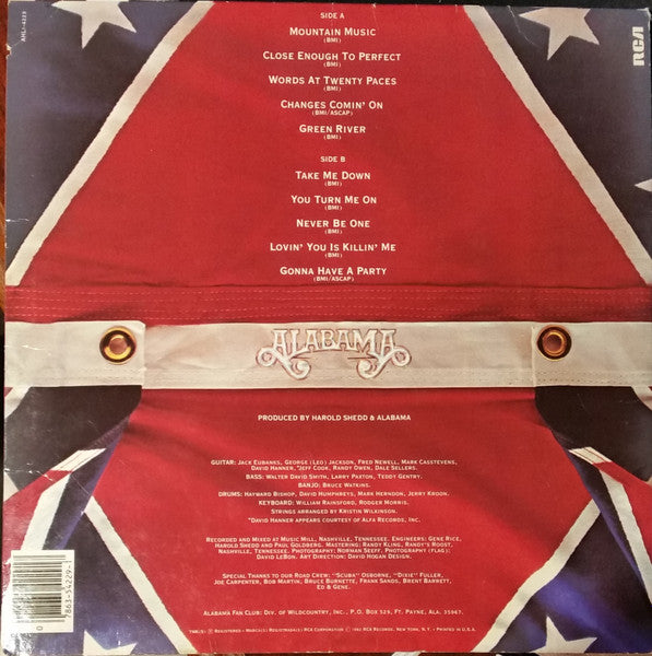 Alabama : Mountain Music (LP, Album, Ind)