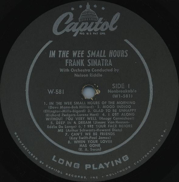 Frank Sinatra : In The Wee Small Hours (LP, Album, Mono, Scr)