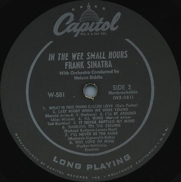Frank Sinatra : In The Wee Small Hours (LP, Album, Mono, Scr)