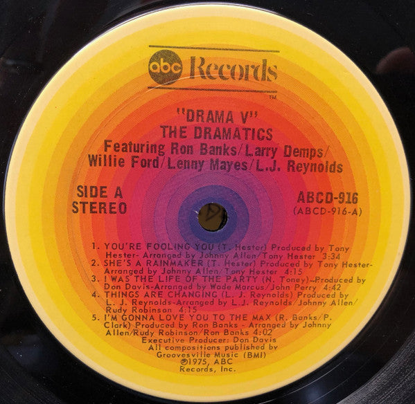 The Dramatics : Drama V (LP, Album, San)