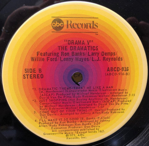 The Dramatics : Drama V (LP, Album, San)