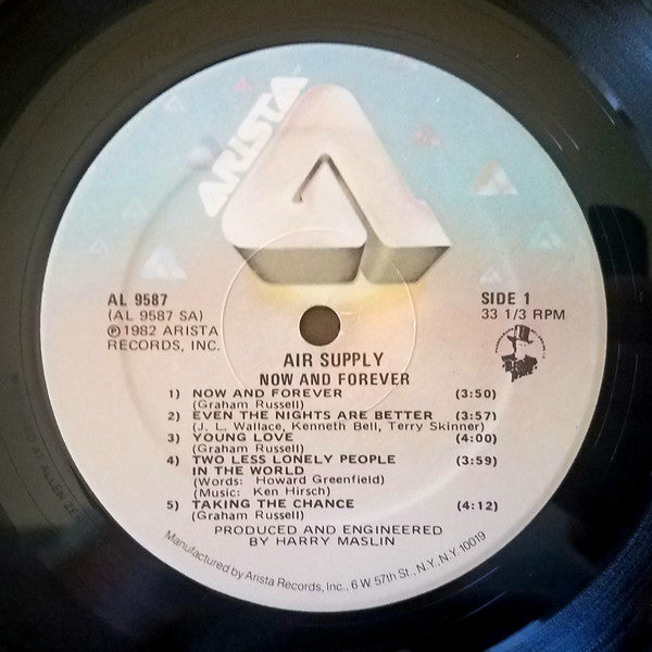 Air Supply : Now And Forever (LP, Album)
