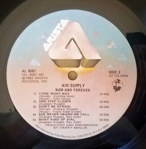 Air Supply : Now And Forever (LP, Album)