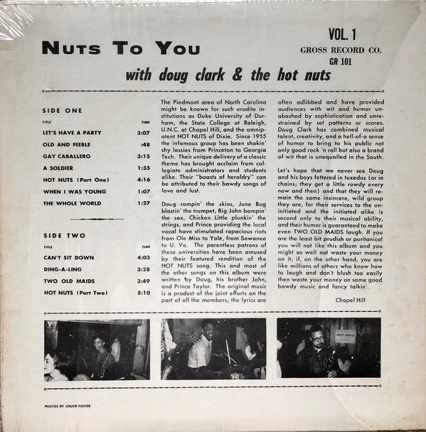 Doug Clark And The Hot Nuts* : Nuts To You Vol. 1 (LP, Album, Mono)