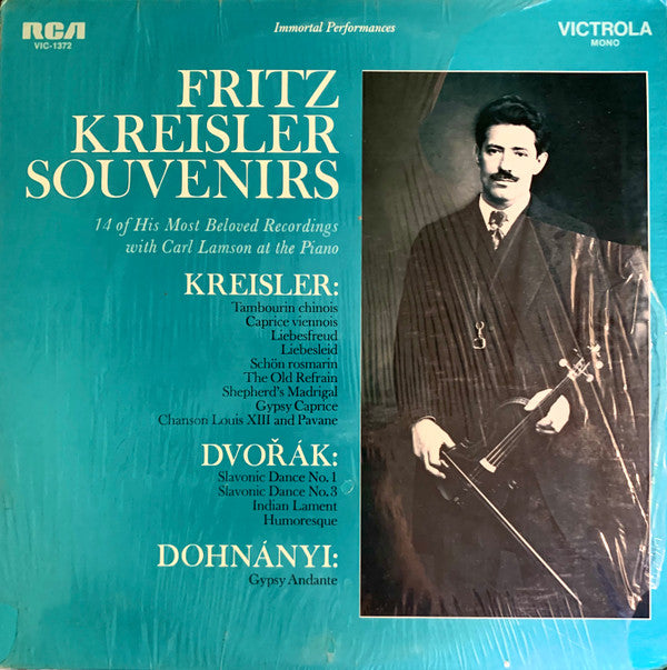 Fritz Kreisler : Souvenirs (LP, Mono, RP, Pin)