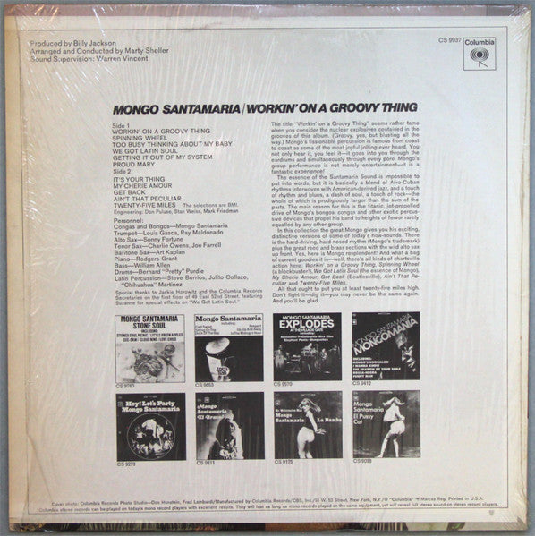Mongo Santamaria : Workin' On A Groovy Thing (LP, Album, Pit)