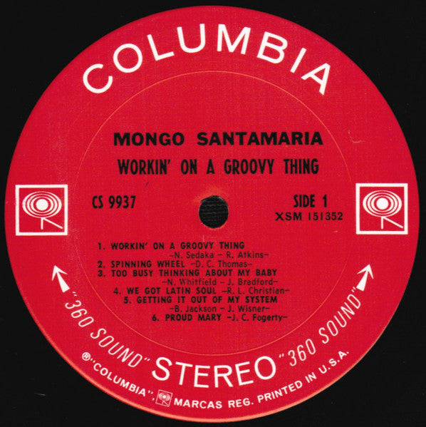 Mongo Santamaria : Workin' On A Groovy Thing (LP, Album, Pit)
