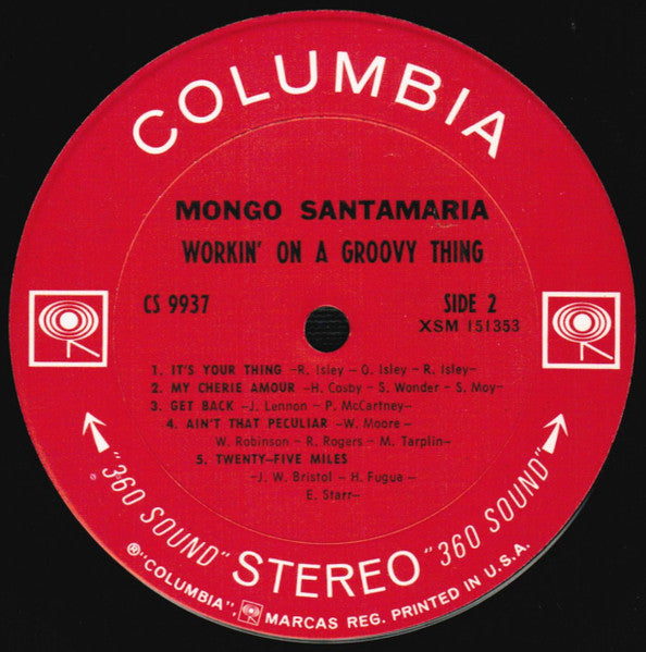 Mongo Santamaria : Workin' On A Groovy Thing (LP, Album, Pit)