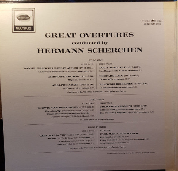 Scherchen* : 16 Great Overtures (3xLP, Comp)