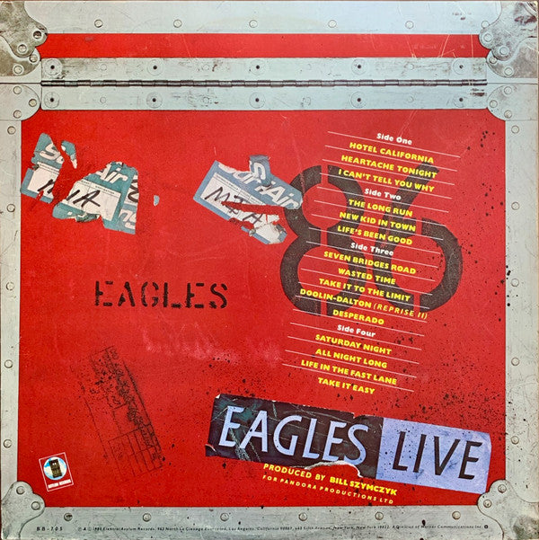 Eagles : Eagles Live (2xLP, Album, SP)