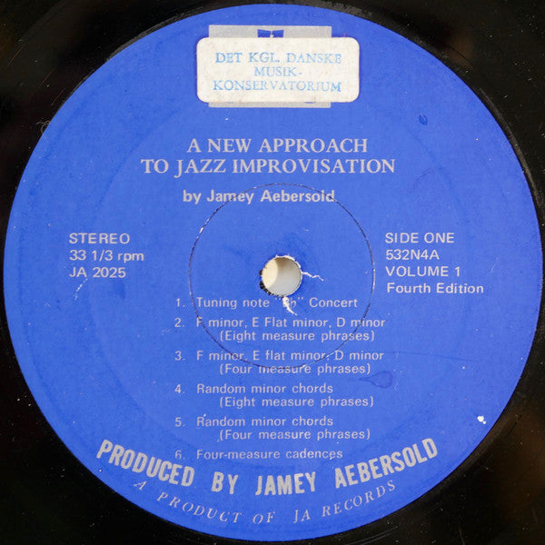 Jamey Aebersold : A New Approach To Jazz Improvisation (Volume 1 - Fourth Edition) (LP)