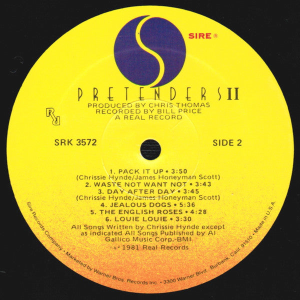Pretenders* : Pretenders II (LP, Album, Spe)