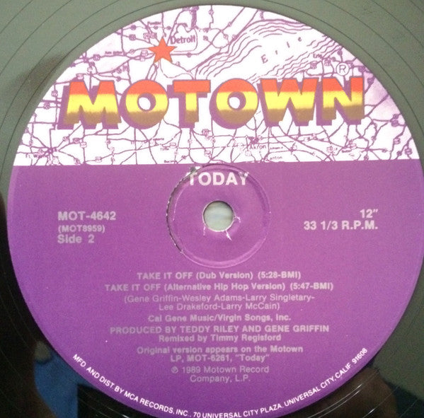 Today : Take It Off (12", Single)