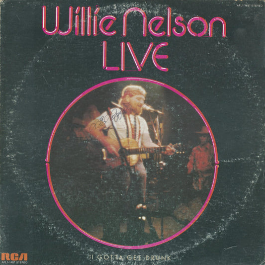 Willie Nelson : Willie Nelson Live (LP, Album, Comp, RP, Ind)