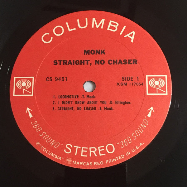 Monk* : Straight, No Chaser (LP, Album, Pit)