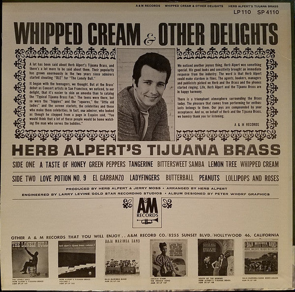 Herb Alpert's Tijuana Brass* : Whipped Cream & Other Delights (LP, Album, Mono, Ter)