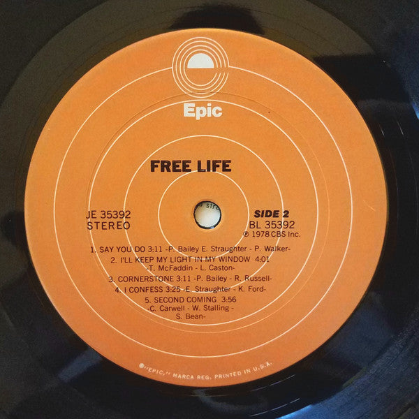 Free Life : Free Life (LP, Album, Pit)