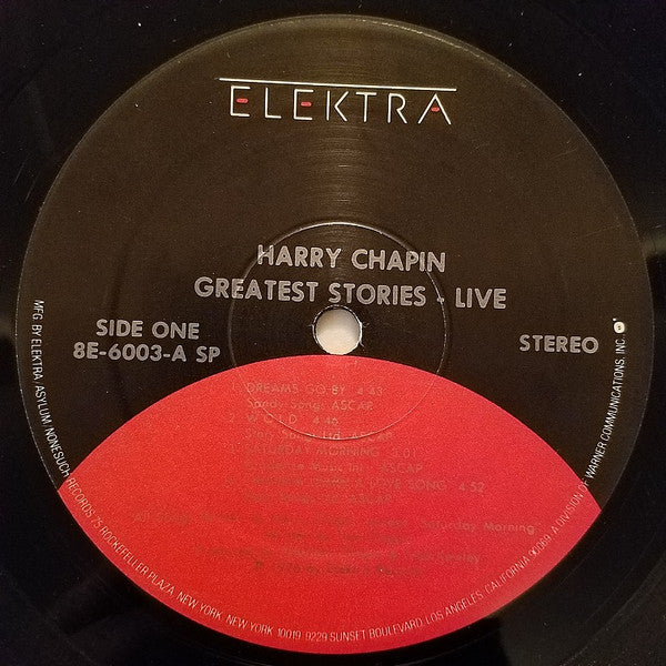Harry Chapin : Greatest Stories - Live (2xLP, Album, RE, Spe)