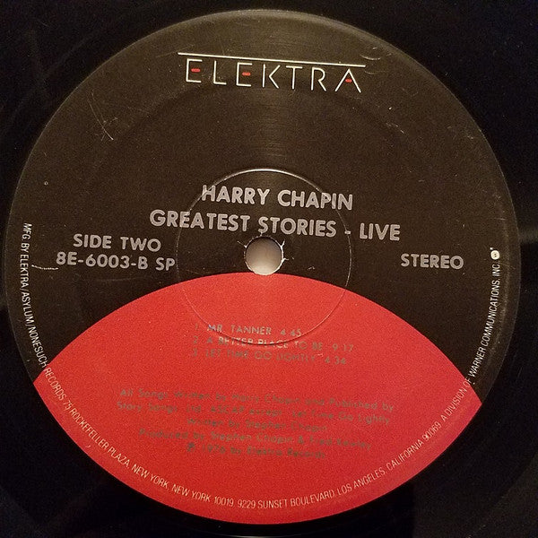 Harry Chapin : Greatest Stories - Live (2xLP, Album, RE, Spe)