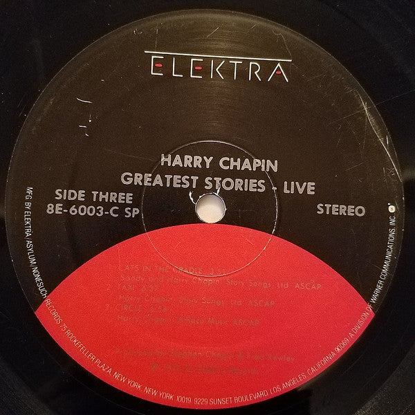 Harry Chapin : Greatest Stories - Live (2xLP, Album, RE, Spe)