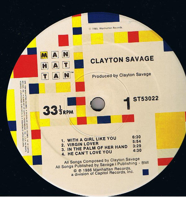Clayton Savage : Clayton Savage (LP, Album)