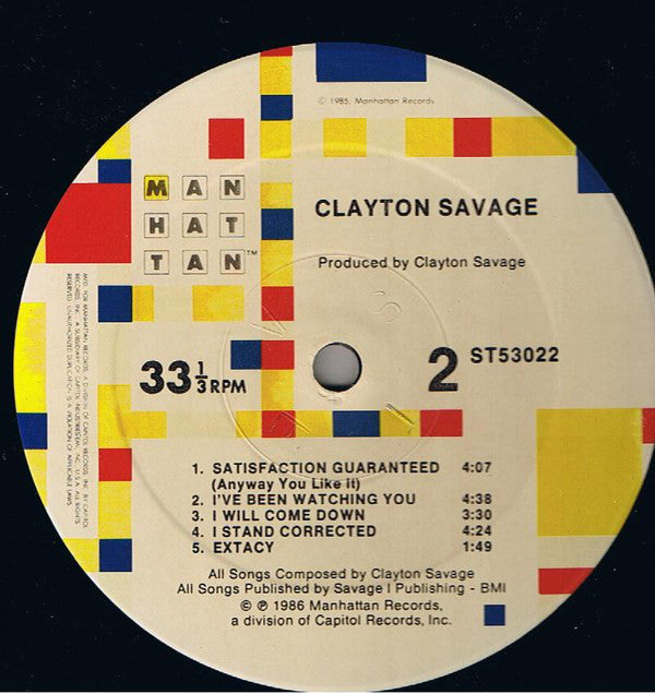 Clayton Savage : Clayton Savage (LP, Album)