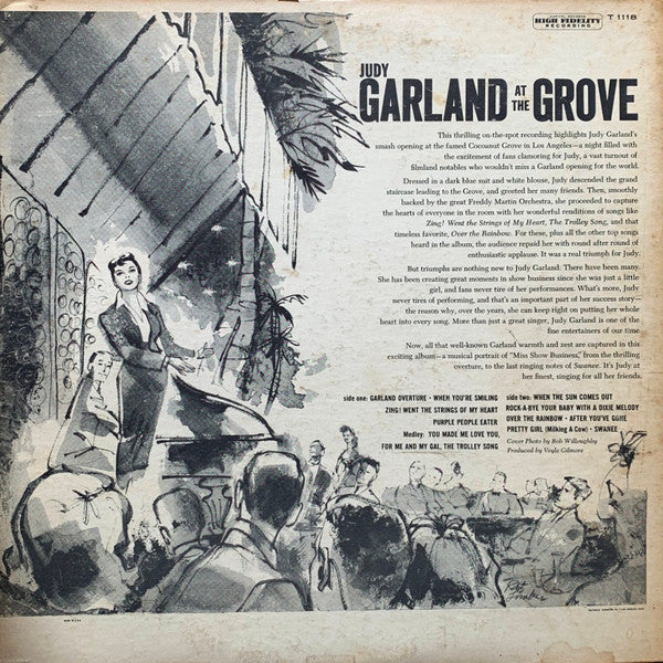 Judy Garland With Freddy Martin And His Orchestra : Judy Garland At The Grove (LP, Album, Mono, Scr)