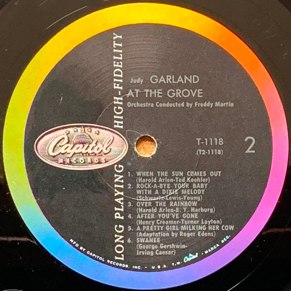 Judy Garland With Freddy Martin And His Orchestra : Judy Garland At The Grove (LP, Album, Mono, Scr)