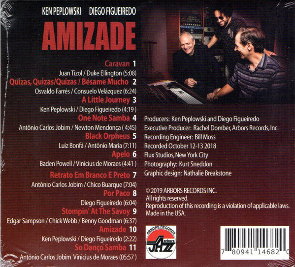 Ken Peplowski, Diego Figueiredo : Amizade (CD, Album)