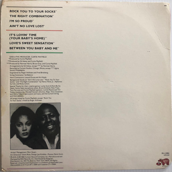 Linda Clifford & Curtis Mayfield : The Right Combination (LP, Album, 72,)