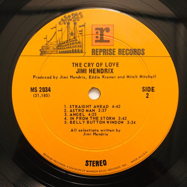 Jimi Hendrix : The Cry Of Love (LP, Album, Pit)